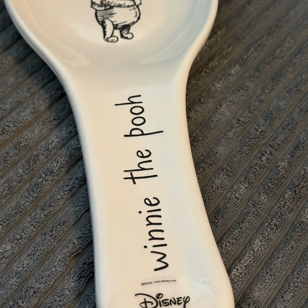 Rae Dunn x Disney White Ceramic- Winnie the Pooh- Spoon Rest - Picture 2 of 7
